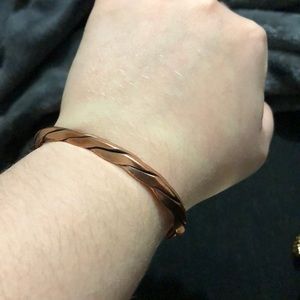 Rose gold cuff bracelet